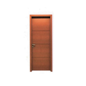 Veneer wood door leaf